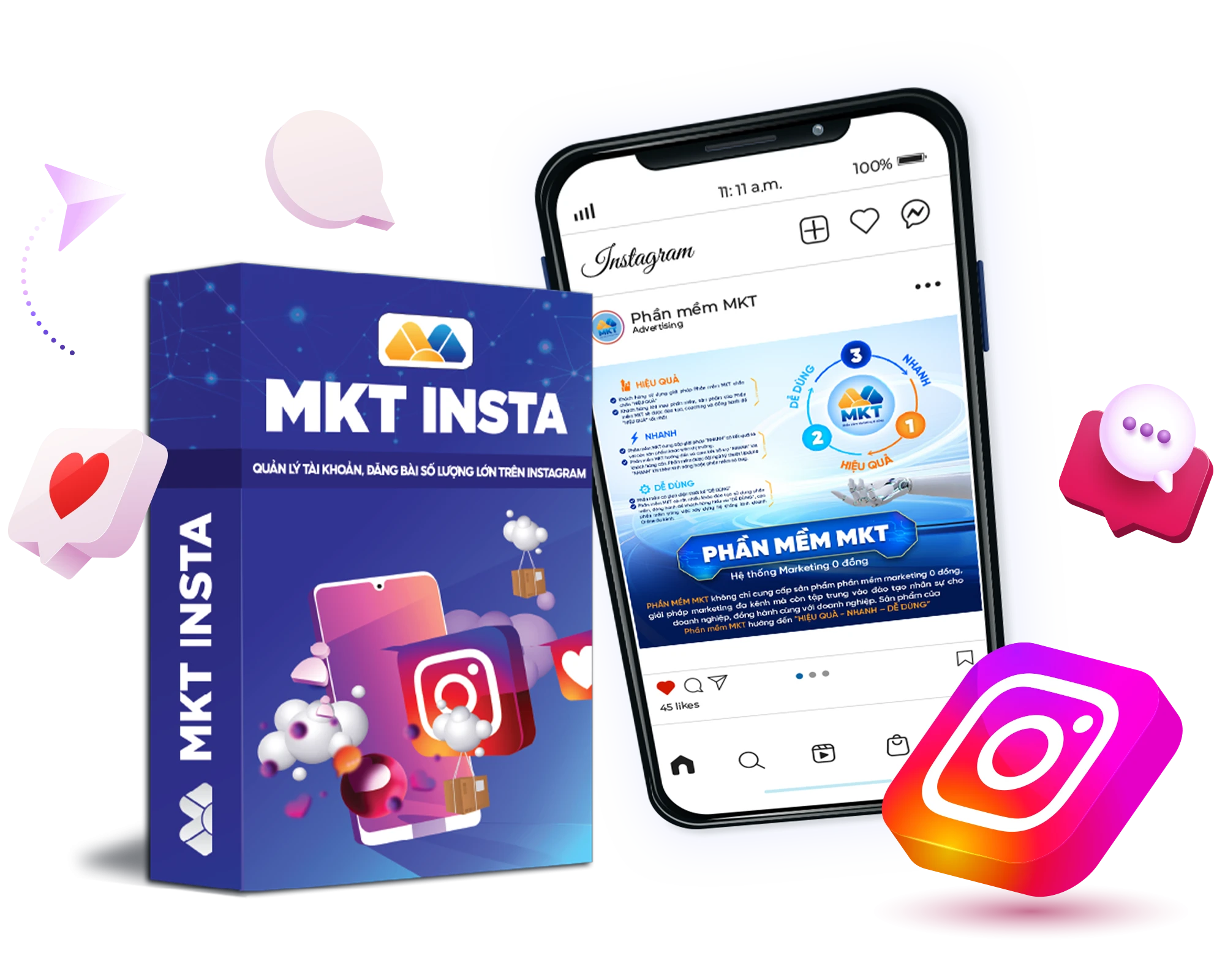 MKT Insta - Instagram automation software for managing bulk Instagram accounts, scheduling Reels, Story and Feed posts